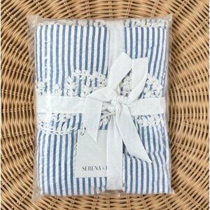 NEW Serena & Lily Westport Euro Pillow Sham-French Blue